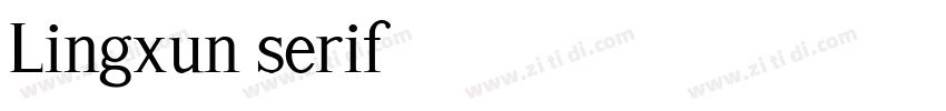 Lingxun serif字体转换